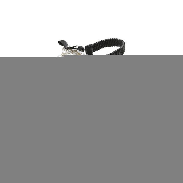 roman sandals women 2021 summer wear flat bottom pearl with rhinestone shining size 43, Black