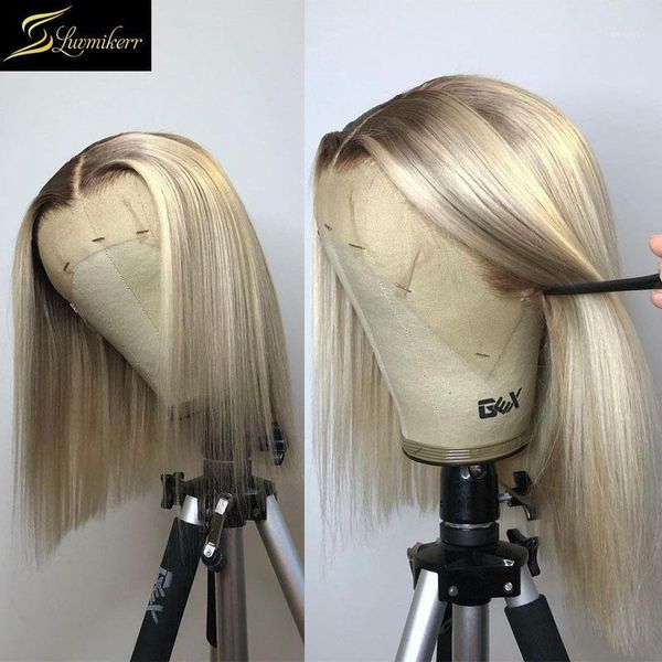 colored ombre 613 blonde human hair hd transparent lace wigs preplucekd brazilian short bob straight frontal remy 130%1, Black;brown
colored ombre 613 blonde human hair hd transparent lace wigs preplucekd brazilian short bob straight frontal remy 130%1, Black;brown