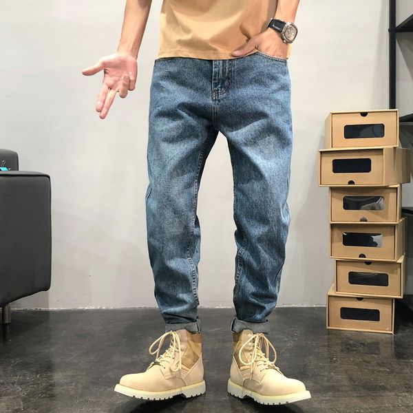 men's jeans calças de brim namorado masculino solto nim jeans tamanho gran meninos casual em linha reta calças carga oversize stre, Blue
men's jeans calças de brim namorado masculino solto nim jeans tamanho gran meninos casual em linha reta calças carga oversize stre, Blue