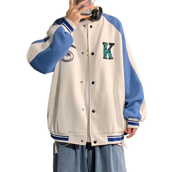 women's jackets women oversized baseball jackets, long sleeve color block letter embroidery, Black;brown
women's jackets women oversized baseball jackets, long sleeve color block letter embroidery, Black;brown