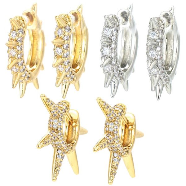 hoop & huggie eyika punk gold silver color spike rivet earrings zircon circle huggies earring for women men hip hop jewelry party gift, Golden;silver
hoop & huggie eyika punk gold silver color spike rivet earrings zircon circle huggies earring for women men hip hop jewelry party gift, Golden;silver