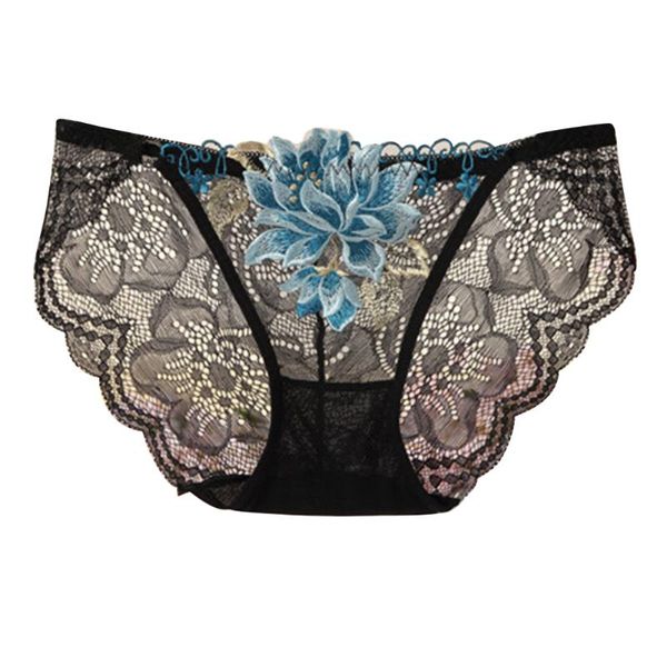 women's panties women hollow underwear flower embroidered soft low rise briefs, Black;pink
women's panties women hollow underwear flower embroidered soft low rise briefs, Black;pink