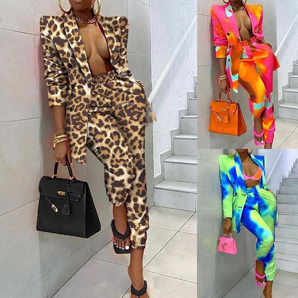 women's two piece pants hirigin tie dyeing print women suits long sleeve blazers high waist office lady 2 sets fitness outfits 2021, White
women's two piece pants hirigin tie dyeing print women suits long sleeve blazers high waist office lady 2 sets fitness outfits 2021, White