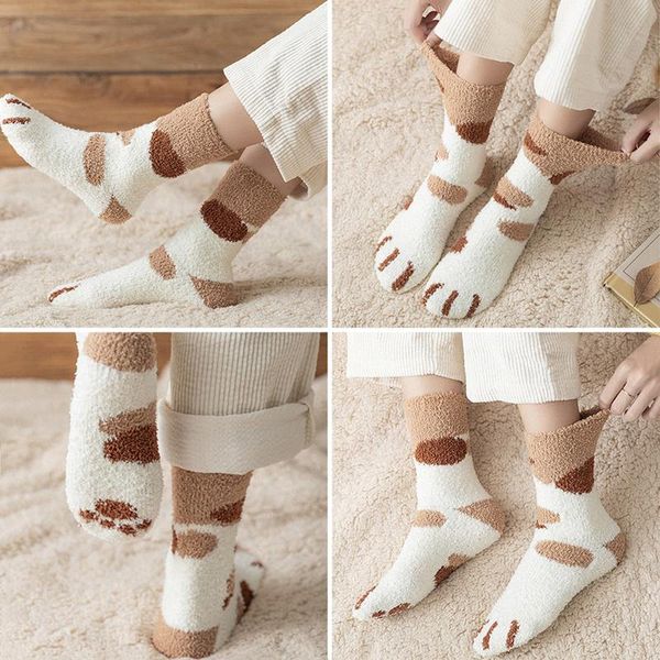 socks & hosiery thick plush coral fleece meow cat paws floor slipper women warm winter autumn fluffy fuzzy tube sleeping, Black;white
socks & hosiery thick plush coral fleece meow cat paws floor slipper women warm winter autumn fluffy fuzzy tube sleeping, Black;white