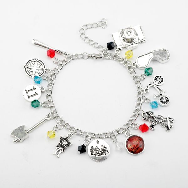 Bracelet Jewelry TV STRANGER THINGS Axe Camera Phone Glasses 11 Logo Alloy Pendant Crystal Bracelet Friend Girl Birthday Gifts
Bracelet Jewelry TV STRANGER THINGS Axe Camera Phone Glasses 11 Logo Alloy Pendant Crystal Bracelet Friend Girl Birthday Gifts