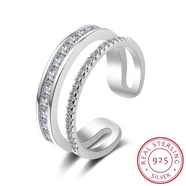 cluster rings delicate double layer cubic zirconia finger ring 925 sterling silver open size for women party jewelry wholesale s-r782, Golden;silver
cluster rings delicate double layer cubic zirconia finger ring 925 sterling silver open size for women party jewelry wholesale s-r782, Golden;silver