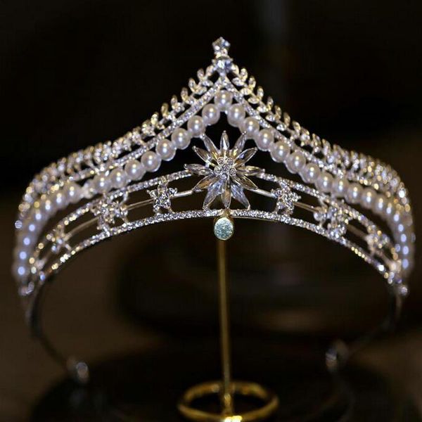hair clips & barrettes vintage court crown headband gorgeous pearl crystal bridal accessories sun flower wedding jewelry, Golden;silver
hair clips & barrettes vintage court crown headband gorgeous pearl crystal bridal accessories sun flower wedding jewelry, Golden;silver