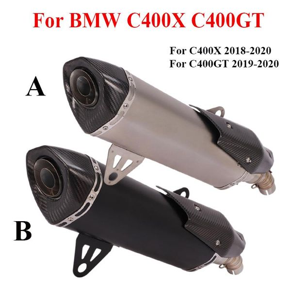 motorcycle exhaust system for c400x c400gt 2021-2021 muffler tail pipe + mid connector tube scooter modified slip on
motorcycle exhaust system for c400x c400gt 2021-2021 muffler tail pipe + mid connector tube scooter modified slip on