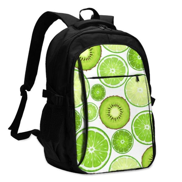backpack bags school for boy girl teenagergreen kiwi and lime slices usb charge computer lapback pack
backpack bags school for boy girl teenagergreen kiwi and lime slices usb charge computer lapback pack