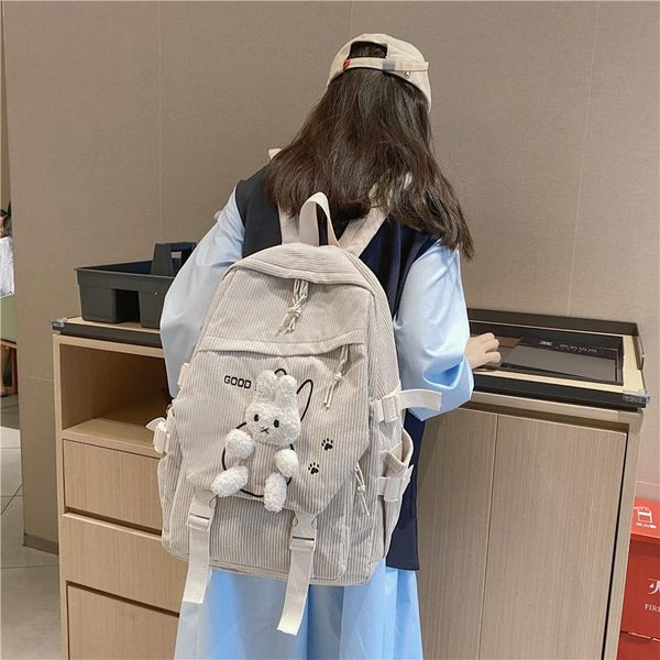 backpack 2021 female japanese corduroy student couple schoolbag korean version large capacity simple backpacks
backpack 2021 female japanese corduroy student couple schoolbag korean version large capacity simple backpacks