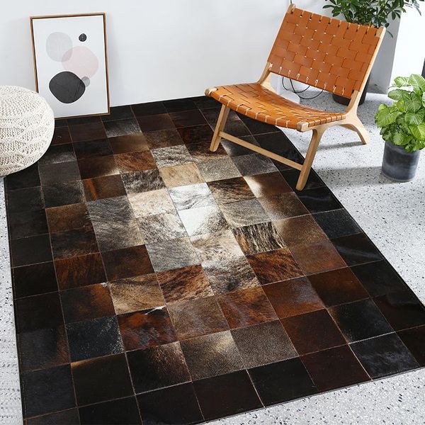 carpets cowhide leather stitching carpet nordic geometric living room sofa coffee table pad bedroom bedside rectangular custom
carpets cowhide leather stitching carpet nordic geometric living room sofa coffee table pad bedroom bedside rectangular custom