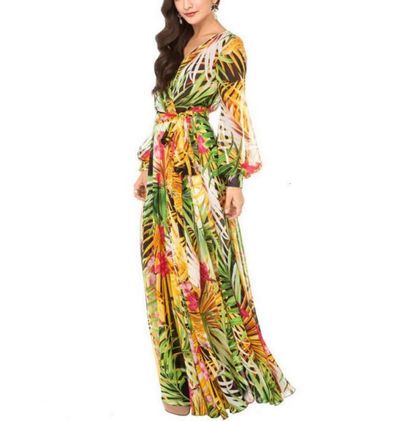 a line autumn palm leaf with print long sleeves boho elegant women's deep v-neck chiffon beach dress vestidos, Black;gray
a line autumn palm leaf with print long sleeves boho elegant women's deep v-neck chiffon beach dress vestidos, Black;gray