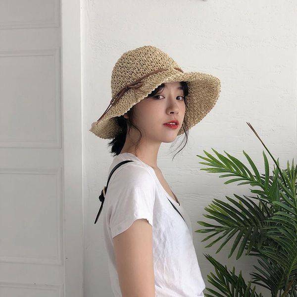 korean version crochet handmade straw hat with large brim for women summer vacation beach sunshade foldable sun wide hats, Blue;gray
korean version crochet handmade straw hat with large brim for women summer vacation beach sunshade foldable sun wide hats, Blue;gray