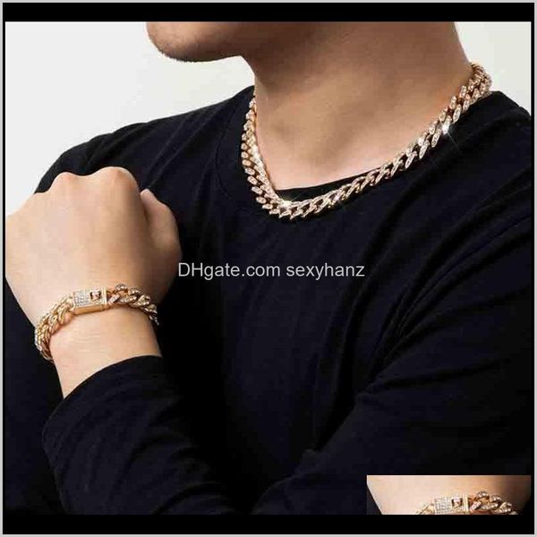 earrings & sets drop delivery 2021 hip hop miami curb iced out rhinestones link necklace and bracelet jewelry set cuban chain bling rapper n, Silver
earrings & sets drop delivery 2021 hip hop miami curb iced out rhinestones link necklace and bracelet jewelry set cuban chain bling rapper n, Silver