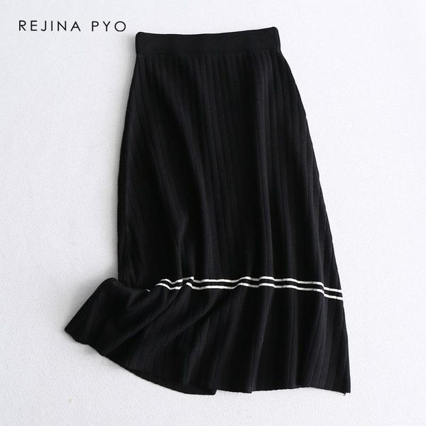 skirts rejinapyo women thick casual elegant all-match elastic high waist striped knit a-line skirt good quality mid-calf warm, Black
skirts rejinapyo women thick casual elegant all-match elastic high waist striped knit a-line skirt good quality mid-calf warm, Black