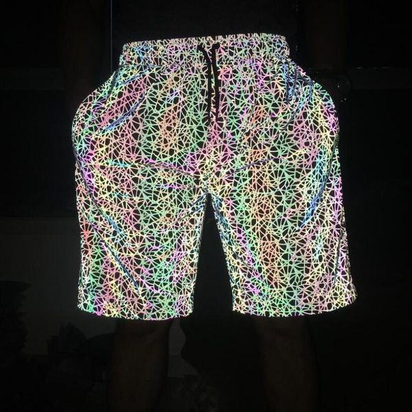 men's shorts men night colorful reflective hip hop bermuda man streetwear harajuku drawstring casual joggers sweatpants, White;black
men's shorts men night colorful reflective hip hop bermuda man streetwear harajuku drawstring casual joggers sweatpants, White;black