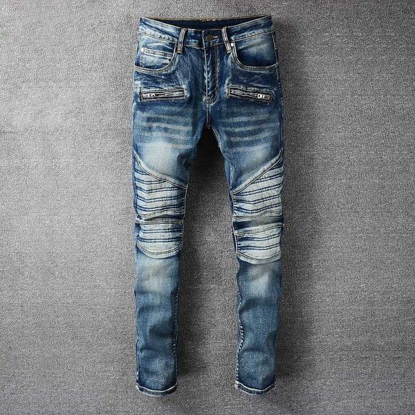 men's jeans, slim fit blue street pants, motorcycle hip-hop style, pencil cutting, elastic, clothes
men's jeans, slim fit blue street pants, motorcycle hip-hop style, pencil cutting, elastic, clothes