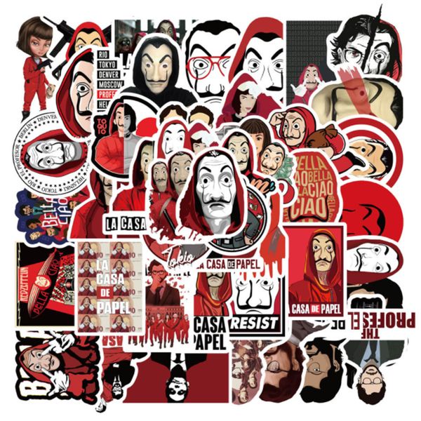 50 pcs spanish drama money heist graffiti waterproof skateboard travel suitcase phone lapluggage stickers cute kids girl
50 pcs spanish drama money heist graffiti waterproof skateboard travel suitcase phone lapluggage stickers cute kids girl