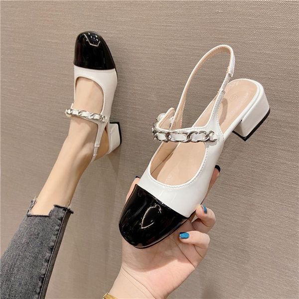 sandals baotou middle heel shoes woman 2021 summer ladies high heels female pumps for womens zapatos chaussure femme, Black
sandals baotou middle heel shoes woman 2021 summer ladies high heels female pumps for womens zapatos chaussure femme, Black