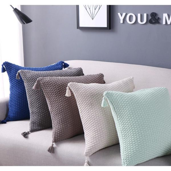 cushion/decorative pillow knitted cushion cover cotton cojines square case nordic fresh plain color fringe sofa chair seat
cushion/decorative pillow knitted cushion cover cotton cojines square case nordic fresh plain color fringe sofa chair seat