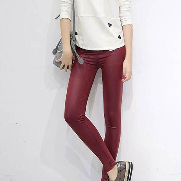 women's pants & capris 2021 spring women trousers simulation leather slim elastic comfortable thin fashion solid color casual, Black;white
women's pants & capris 2021 spring women trousers simulation leather slim elastic comfortable thin fashion solid color casual, Black;white