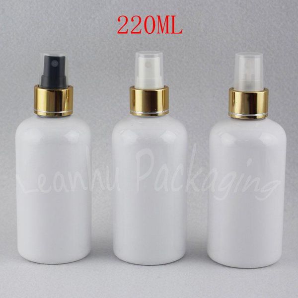 storage bottles & jars 220ml white round shoulder plastic bottle with gold spray pump , 220cc makeup sub-bottling toner / water packaging
storage bottles & jars 220ml white round shoulder plastic bottle with gold spray pump , 220cc makeup sub-bottling toner / water packaging