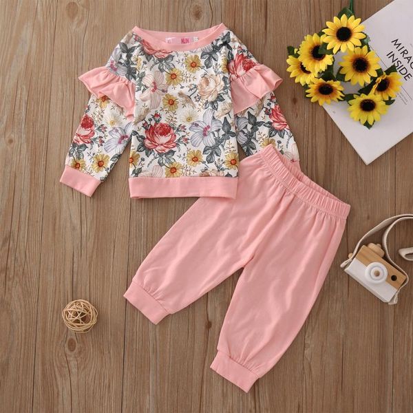 clothing sets 0-4y toddler infant baby boys girls long sleeve flower print floral casual o-neck +pants kids clothes girl, White
clothing sets 0-4y toddler infant baby boys girls long sleeve flower print floral casual o-neck +pants kids clothes girl, White