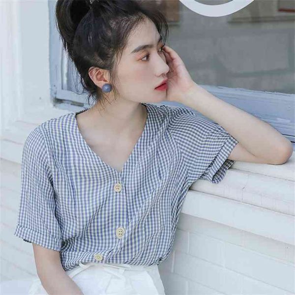 spring vintage stripe shirt female oversize women short sleeve girls blouse summer plus size blouses femme blusas 210423, White
spring vintage stripe shirt female oversize women short sleeve girls blouse summer plus size blouses femme blusas 210423, White