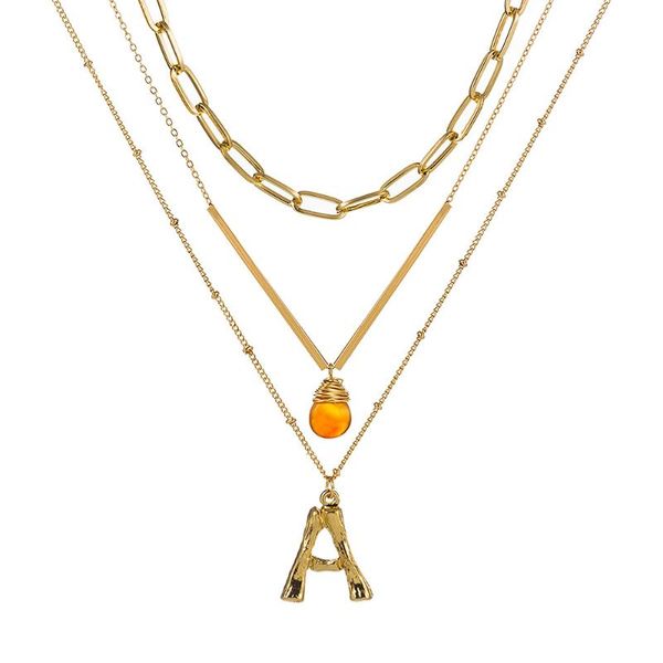 pendant necklaces 2021 colorful letter big alphabet name 26 initial necklace women gold color natural stone chain long multilayer, Silver
pendant necklaces 2021 colorful letter big alphabet name 26 initial necklace women gold color natural stone chain long multilayer, Silver