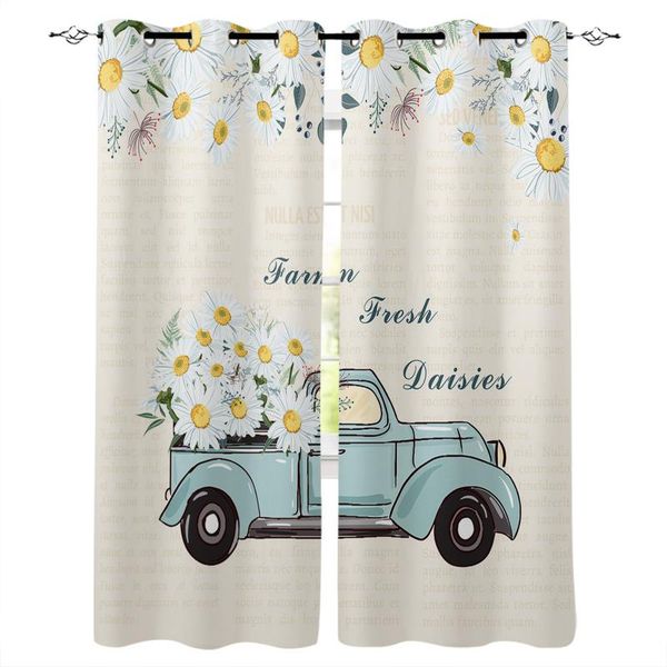 daisy truck vintage flower window curtains for living room bedroom kitchen modern home decoration drapes blinds curtain &
daisy truck vintage flower window curtains for living room bedroom kitchen modern home decoration drapes blinds curtain &