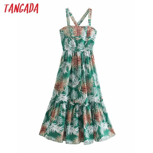 women chic fashion leaf print halter dress vintage strap sleeveless back zipper female dresses vestidos 2w94 210416, Black;gray
women chic fashion leaf print halter dress vintage strap sleeveless back zipper female dresses vestidos 2w94 210416, Black;gray