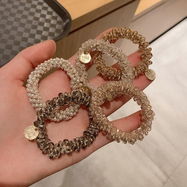 hair accessories rubber band female trendy head rope simple net red sen tie ring cute headdress, Slivery;white
hair accessories rubber band female trendy head rope simple net red sen tie ring cute headdress, Slivery;white