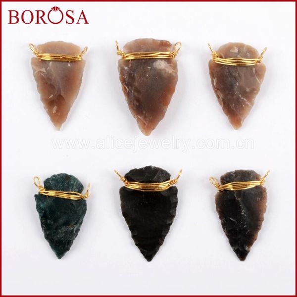 pendants borosa 10/20pcs gold wire wrapped natural ja-sper arrowhead connector stone double charms jewelry for necklace g1645, Black
pendants borosa 10/20pcs gold wire wrapped natural ja-sper arrowhead connector stone double charms jewelry for necklace g1645, Black