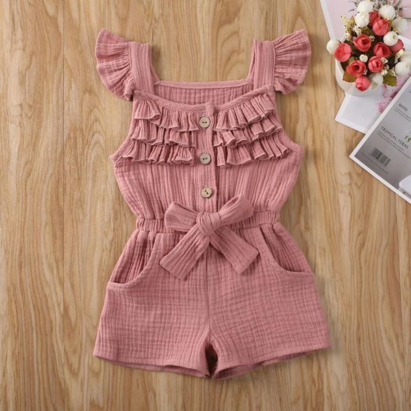 soft cotton bow decor ruffle short sleeve kids girl overalls summer beach toddler baby buttons jumpsuit playsuit rompers jumpsuits, Blue
soft cotton bow decor ruffle short sleeve kids girl overalls summer beach toddler baby buttons jumpsuit playsuit rompers jumpsuits, Blue