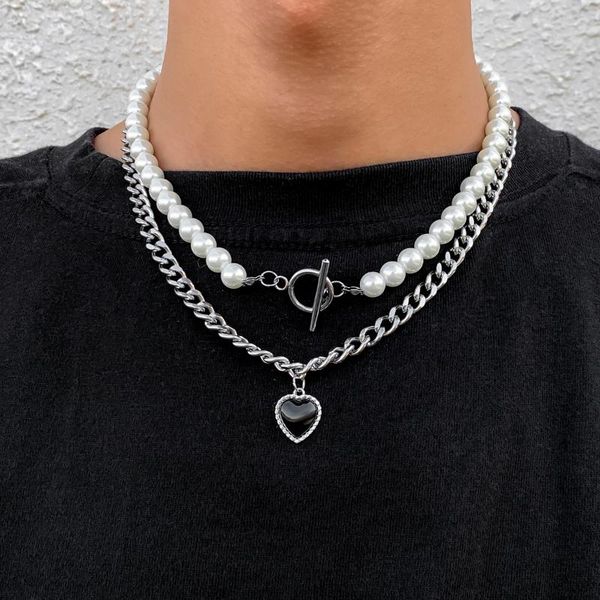 chains ingesight.z stainless steel chain imitation pearl toggle lasso choker necklace rhinestones love heart pendant necklaces jewelry, Silver
chains ingesight.z stainless steel chain imitation pearl toggle lasso choker necklace rhinestones love heart pendant necklaces jewelry, Silver