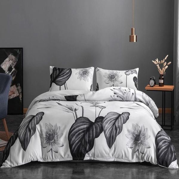 bedding sets luxury gray white leaves pattern duvet cover pillowcases bed linen children comfortable bedclothes home decor
bedding sets luxury gray white leaves pattern duvet cover pillowcases bed linen children comfortable bedclothes home decor