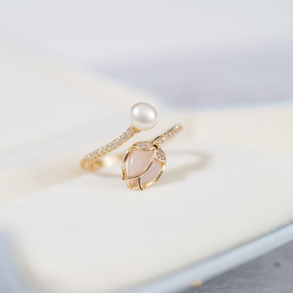 design a natural pearl flower note 18k gold tail ring with adjustable opening, Silver
design a natural pearl flower note 18k gold tail ring with adjustable opening, Silver