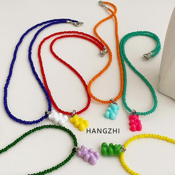 pendant necklaces hangzhi ines color resin bear crystal beaded choker clavicle necklace party fashion jewelry gift for women girl 2021, Silver
pendant necklaces hangzhi ines color resin bear crystal beaded choker clavicle necklace party fashion jewelry gift for women girl 2021, Silver