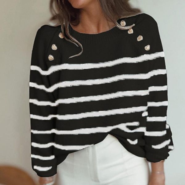 women's sweaters oversized jumper autumn ladies striped streetwear warm knitted pullovers winter women knitting sweater g2904, White;black
women's sweaters oversized jumper autumn ladies striped streetwear warm knitted pullovers winter women knitting sweater g2904, White;black