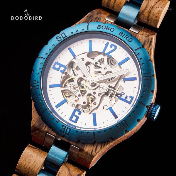 men's mechanical watches bobo bird automatic stylish waterproof clock orologi uomo wristwatches, Slivery;brown
men's mechanical watches bobo bird automatic stylish waterproof clock orologi uomo wristwatches, Slivery;brown
