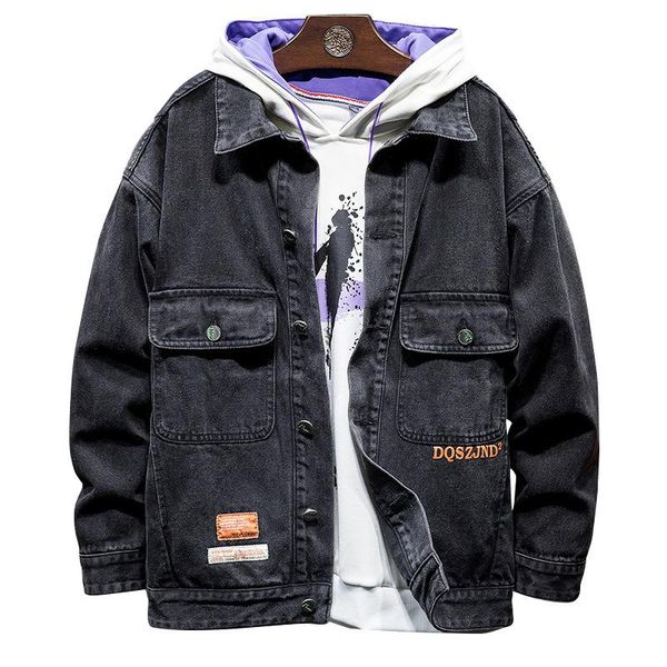 denim jacket loose plus fertilizer to increase men fashion large size autumn printing men's jackets, Black;brown
denim jacket loose plus fertilizer to increase men fashion large size autumn printing men's jackets, Black;brown