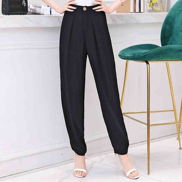 women's & capris plus size 5xl summer cotton linen harem casual vintage waist long trouser women black pants, Black;white
women's & capris plus size 5xl summer cotton linen harem casual vintage waist long trouser women black pants, Black;white