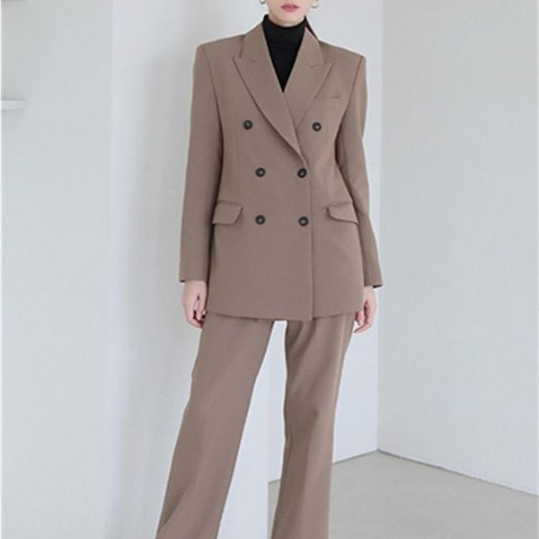 women's two piece pants office lady pantsuit 2 set women elegant double breasted blazer and high fashion trousers outfits setup, White
women's two piece pants office lady pantsuit 2 set women elegant double breasted blazer and high fashion trousers outfits setup, White