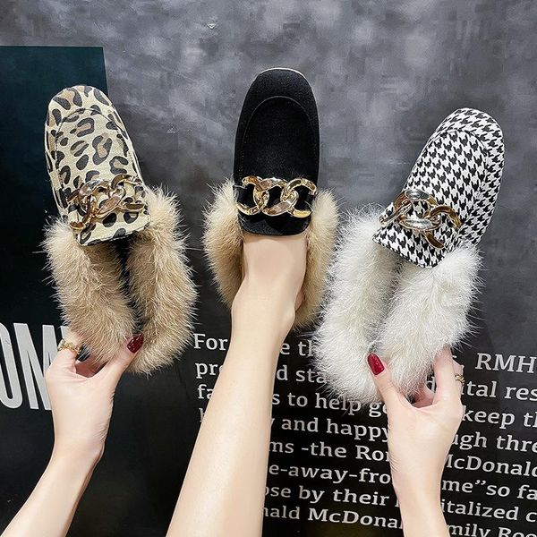 slippers korean style street flat-bottomed plush retro single shoes women fashion half-covered with metal buckle casual, Black
slippers korean style street flat-bottomed plush retro single shoes women fashion half-covered with metal buckle casual, Black