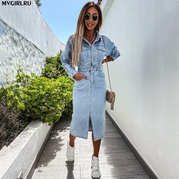 2021mvgirlru women denim dress spring autumn cowboy lining long package hip female jeans dresses, Black;gray
2021mvgirlru women denim dress spring autumn cowboy lining long package hip female jeans dresses, Black;gray