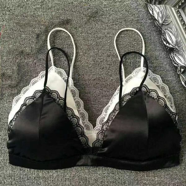 women's lace sports rimless underwear, fashionable and breathable pure color cotton, versatile soft girl bra bustiers & corsets, Black;white
women's lace sports rimless underwear, fashionable and breathable pure color cotton, versatile soft girl bra bustiers & corsets, Black;white