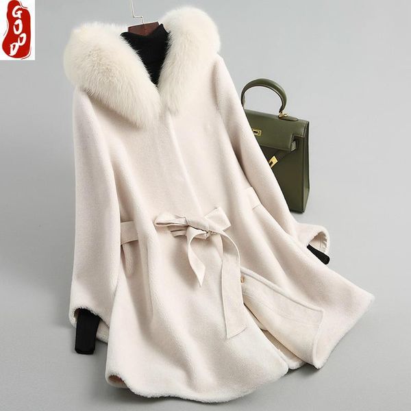 women's fur & faux sheep shearing coats real women clothes 2021 autumn winter wool jackets hooded long overcoat jacket lpl1274, Black
women's fur & faux sheep shearing coats real women clothes 2021 autumn winter wool jackets hooded long overcoat jacket lpl1274, Black