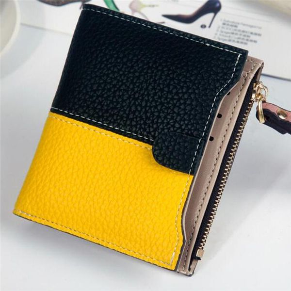 wallets small wallet fashion women short buckle zipper coin purse holder carteira wrist pu leather 2cm, Red;black
wallets small wallet fashion women short buckle zipper coin purse holder carteira wrist pu leather 2cm, Red;black
