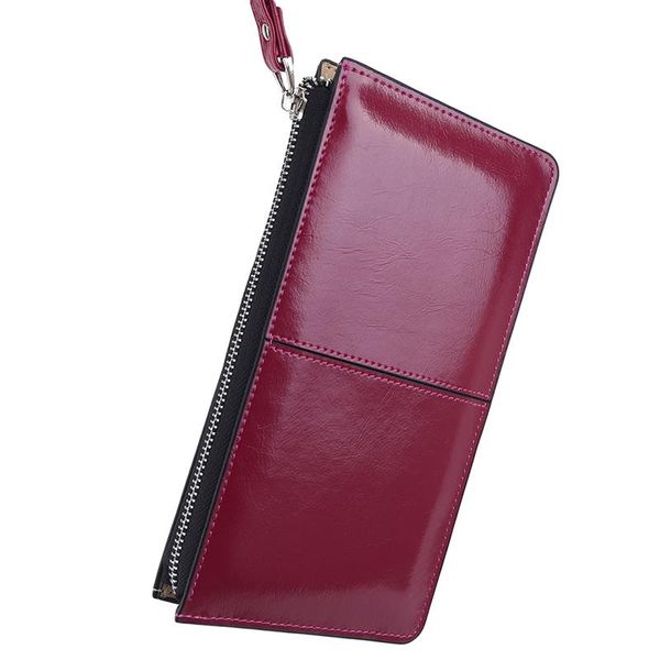 wallets women long candy oil leather wallet small fashion women's purse female coin clutch card holder, Red;black
wallets women long candy oil leather wallet small fashion women's purse female coin clutch card holder, Red;black