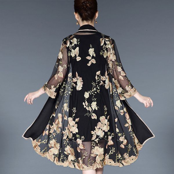 dress mid-aged female elegant vintage floral embroidery 2 piece ed as bodycon plus size 5xl casual party, Black;gray
dress mid-aged female elegant vintage floral embroidery 2 piece ed as bodycon plus size 5xl casual party, Black;gray